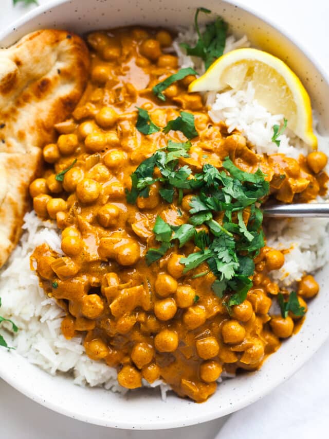 Easy Creamy Chickpea Curry Happy Veggie Kitchen